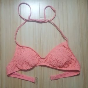 Neon Orange Bikini Top